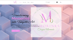 Memorinks Origin Moments website screenshot Memorinks Origin Moments website screenshot